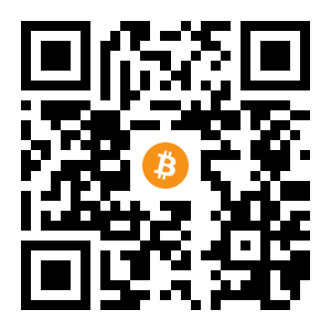 bitcoin:1PLSAEzyycZsn2bujJUTUo6evKcjdpb2Do black Bitcoin QR code