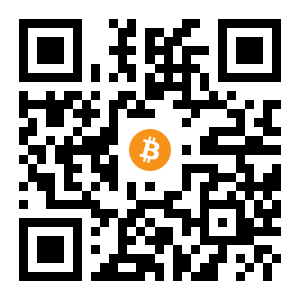 bitcoin:1PLYNB2oAmsnYq94sEohgJsgbB6kQiXqNe black Bitcoin QR code