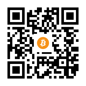 bitcoin:1PLpDULFMqn2KWbndRw27mocpzFWjE81dw black Bitcoin QR code