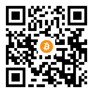 bitcoin:1PMdFYHGi4Pbppv4jNkX1s48BgR9yXFzWY black Bitcoin QR code