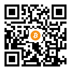 bitcoin:1PMfqkEv1veHj24wzGpdceAr58TsxF4GD9 black Bitcoin QR code