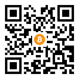 bitcoin:1PMkExbYbURMfFL5UTyUhrfddWKAynK8Uh black Bitcoin QR code