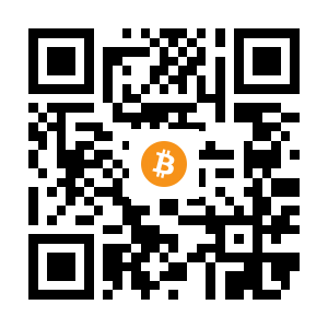 bitcoin:1PMpuDSjUZDhWQF8sF345CH8MUsfSZz1e black Bitcoin QR code