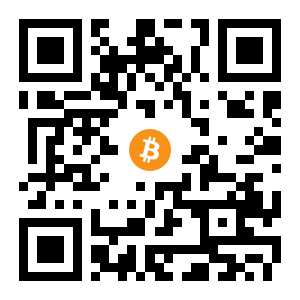 bitcoin:1PPbRhTVuUcULnzBfH2pQxksRBr6zi9h3v black Bitcoin QR code