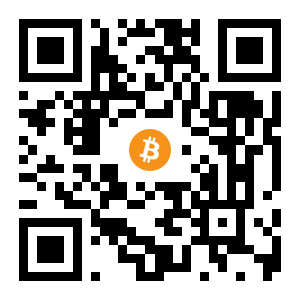 bitcoin:1PPrX7ZDC34aSCZLgtTjGHbBMjEspWUysX black Bitcoin QR code