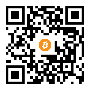 bitcoin:1PQisaQHW4BxBLXb6M51Hqup1mUha2uofK black Bitcoin QR code
