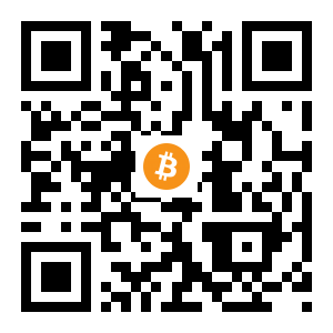bitcoin:1PQtTjxsNoUMopWGwV4f9AYNCsxUL9Y1R7 black Bitcoin QR code