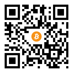 bitcoin:1PRRaJBXtN1Eaww5TUSHRpu47EgsBxiZAJ black Bitcoin QR code