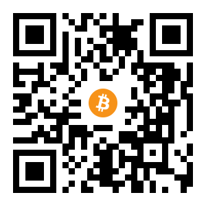 bitcoin:1PSN8fxf6CwQEBuJrSC1vQmgLyEiMYLzF7 black Bitcoin QR code