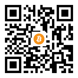 bitcoin:1PSPp9UqnanbrRfkkK5vLyon38E9ccpjQm black Bitcoin QR code