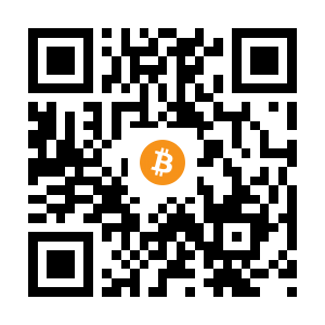bitcoin:1PSqvKcMug9aKaoCYh4YDXmeVVE1KCtXoQ black Bitcoin QR code