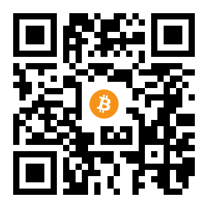 bitcoin:1PTCfazuweZ8Ly9oJtz2UXx6F7bMmvyduG black Bitcoin QR code