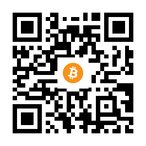 bitcoin:1PULACQPwR84YU9Menjh2wBhgVCdWNbzUb black Bitcoin QR code
