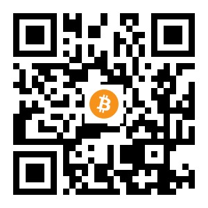 bitcoin:1PUXpofG7hTYxs9gCYSJc6izxVtGHDz7wN black Bitcoin QR code