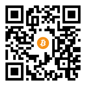 bitcoin:1PV7fi8At8uXTeccJhU9R9EV51NYTLHLrf black Bitcoin QR code