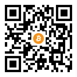 bitcoin:1PVA5MBp7cDaBVr7LJnw3gNVPp9iFm56ke black Bitcoin QR code