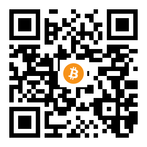 bitcoin:1PVtFeBMdzPyScdukxG6Kom5JiTzozU72H black Bitcoin QR code