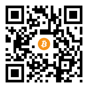 bitcoin:1PVxYtQu3mKAwSsfqQkqjpZ1itmNVXy181 black Bitcoin QR code
