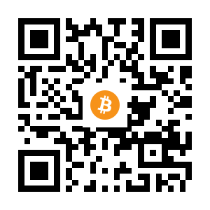 bitcoin:1PXFqdg1NFGdftzDpeRjprMwaj3AFGwGwt black Bitcoin QR code