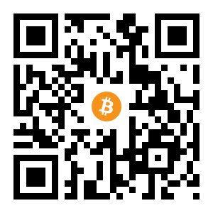 bitcoin:1PXa2qCfLyX4aHgo2b395jr3aPYCaY5Lm black Bitcoin QR code