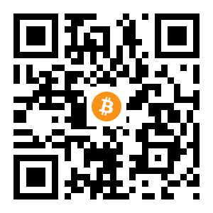 bitcoin:1PXagUksJwNEiimEavM5qerrp8X3SEw8XZ black Bitcoin QR code