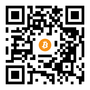 bitcoin:1PXkwitTZi5moRczBLkgXcfvtdPLdqQGvL black Bitcoin QR code