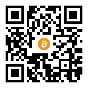 bitcoin:1PZFBXqtoB6FwqjWT1Jtb7U8YYxsx9Miou black Bitcoin QR code