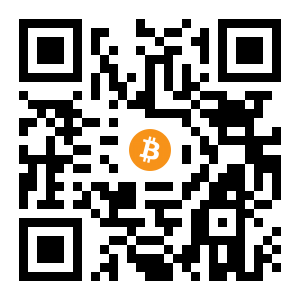 bitcoin:1PZuKccFequQrGop2RRwbRUpNyMAvumkBR black Bitcoin QR code