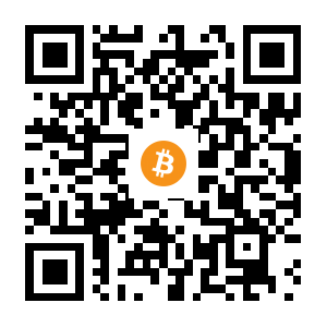 bitcoin:1PaWjkycFWTePCU9J4oC2GfeJGBmUMkKQV black Bitcoin QR code