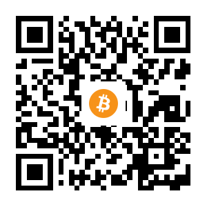 bitcoin:1PaXnjzoLdoKYiBFmZFmS79rPtegiwSjYZ black Bitcoin QR code