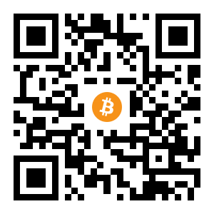 bitcoin:1PaqTV39WwD4tkXuCtK6YxMqosrTSesuSb black Bitcoin QR code
