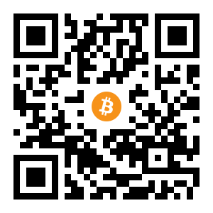 bitcoin:1PbKUhUGxfW3Bg4T8Fj5Qp89UzcD5927tC black Bitcoin QR code