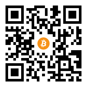 bitcoin:1Pbkr4ruwEoFuBdkcAXiQCvqUPxFK5oh8W black Bitcoin QR code