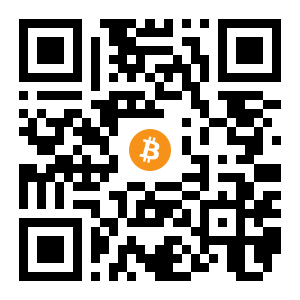 bitcoin:1PbqVWwE6CvQkjDZtcFcg5ZSKv13vj7Kcn black Bitcoin QR code