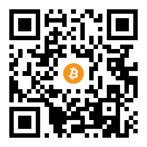 bitcoin:1PcVFffvosP5LWaTJban3kCAN5yaiRABTK black Bitcoin QR code