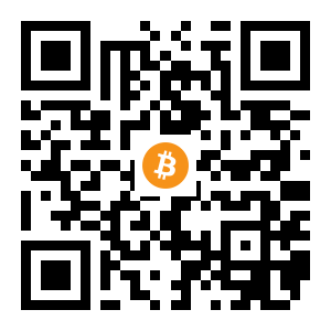 bitcoin:1PcijjBujN3nfDKYWvtBwM9yenXi7d7cNt black Bitcoin QR code