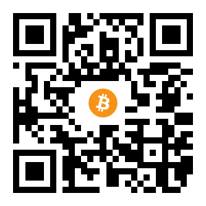 bitcoin:1PdBbAEFeocjCKnDitdJLMFykAENRU7bEw black Bitcoin QR code