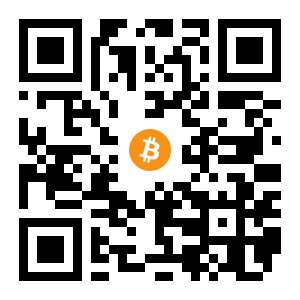 bitcoin:1Pdjw3GLwn7rrSdh8ZRrBSqVafBkRPEEqH black Bitcoin QR code