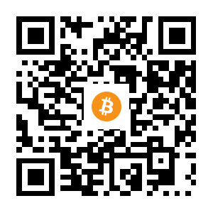 bitcoin:1PeVd5EQBRaJK9w74m9bdbXTTV1hoVvuXE black Bitcoin QR code
