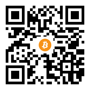 bitcoin:1PenSH2ftfuKPH5VUnsCBg6i4uZvgTK158 black Bitcoin QR code