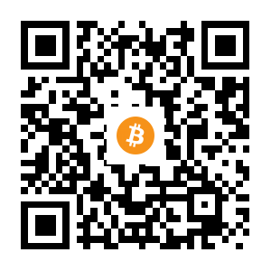 bitcoin:1PfE1tWMN1c24QV45hFD2fkPzbWwan2Tc1 black Bitcoin QR code