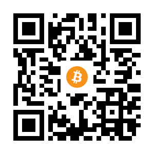 bitcoin:1PfcQEhckXf7VPJ3nXTqCyPyWetCE41G3U black Bitcoin QR code