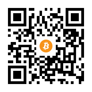 bitcoin:1PgB9fRzsRVru9UUv7egzQayu6NRN1zECK black Bitcoin QR code