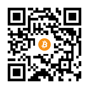 bitcoin:1PgwWgnma8KfKDTMoWhUFr7wPgUYL1EWZY black Bitcoin QR code