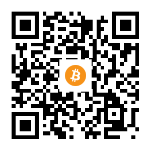 bitcoin:1PhF8WnqDbne6Uxy1gNkqBmhctS4fvoyNF black Bitcoin QR code