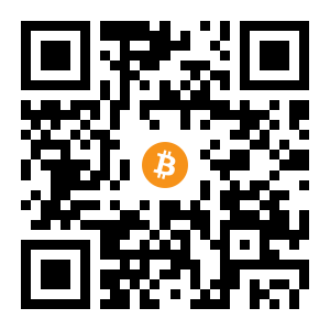 bitcoin:1PhXiuSthmuKuPBSvswbbA3VdGkK3zFYTi black Bitcoin QR code