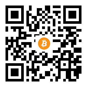bitcoin:1PkQod4sa2HPrztLuCRrzzSsSRRRxREtz3 black Bitcoin QR code