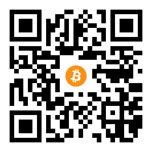 bitcoin:1PmL6kDKRBRicew4kAzgtHfJdqbFiUijZm black Bitcoin QR code