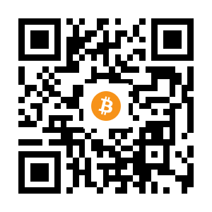 bitcoin:1Pmed91fxuqVps4t45tKtvZ44rjjEAaxXB black Bitcoin QR code