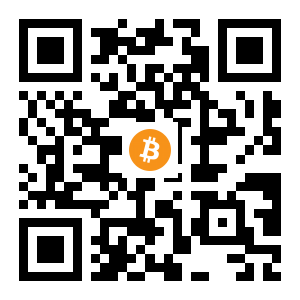 bitcoin:1PnS6eG47JFEvYZDmXHk3WacXv6mgH7B2z black Bitcoin QR code